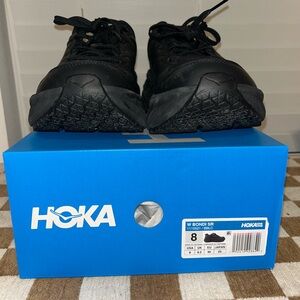 Hoka Black Sneakers with Cushioned Midsole